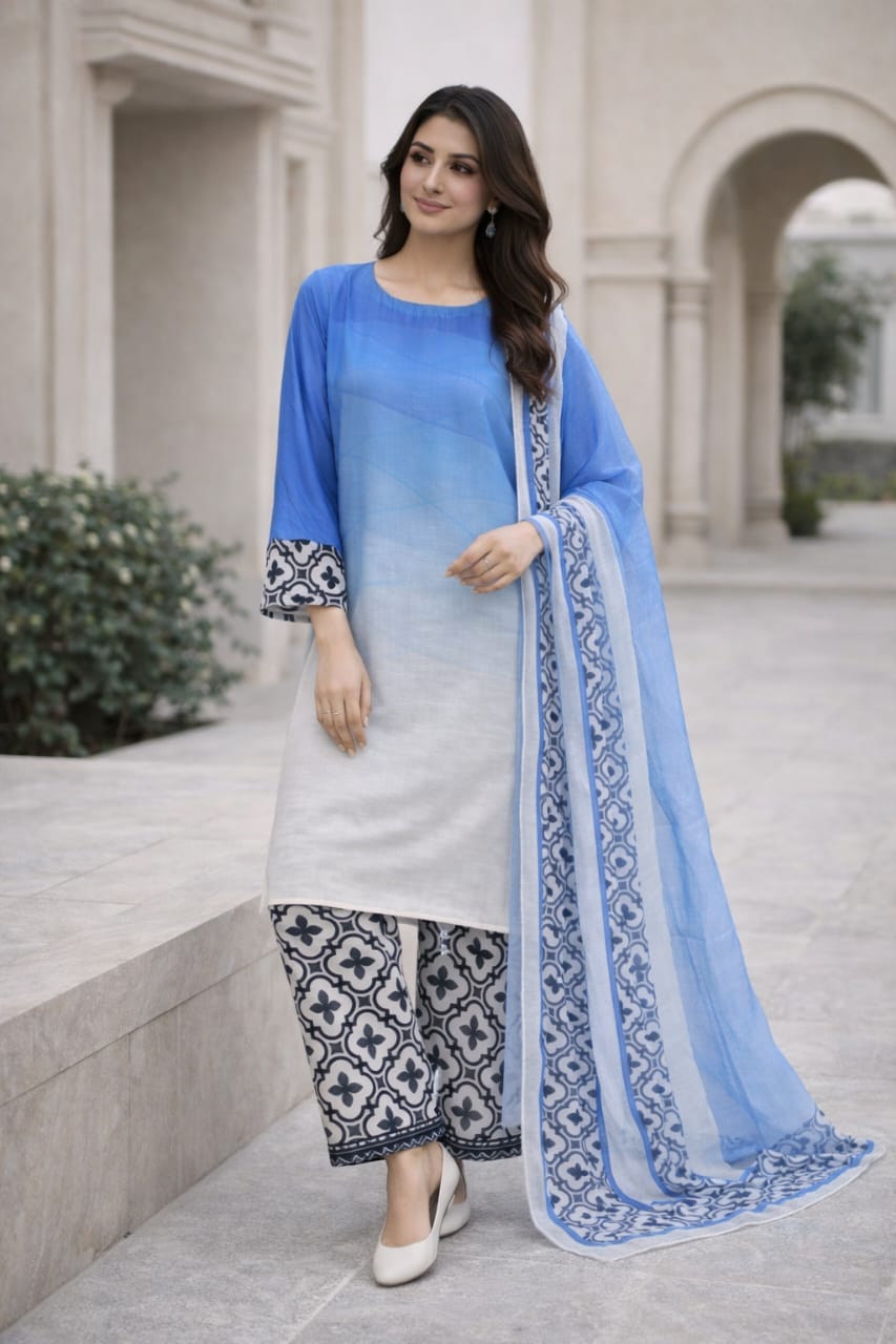 ☁️ Femmi Prets Cloud 3 Piece Premium 4 Season Bana Dora Lawn Suit – Stitched Pakistani Dress for Women | All Sizes Available