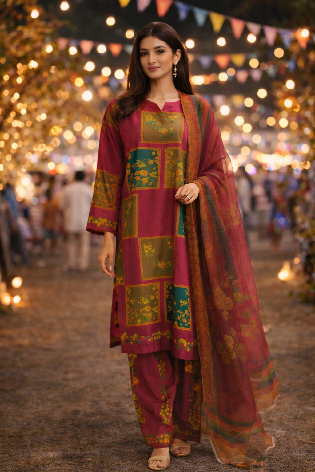 🌺 Virsa 3 Piece Premium 4 Season Suit – Stitched Lawn Dress for Women | Femmi Prets Pakistan 👗✨